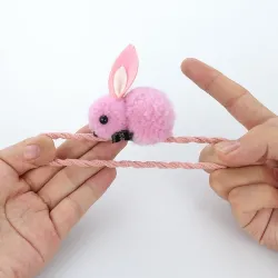 Bande de cheveux élastiques avec lapin