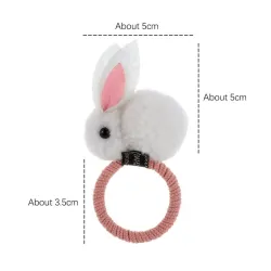 Bande de cheveux élastiques avec lapin