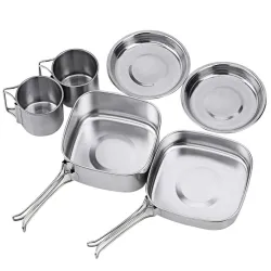 Sac à dos - Camping - Cookware Pot Set - Acier inoxydable