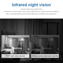 1080P - caméra HD complète avec microphone - auto focus - vision nocturne - détection de mouvement