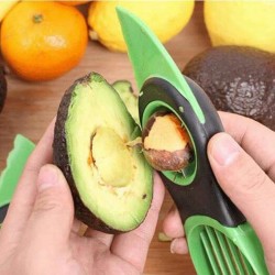 3 en 1 - avocado peeler - trancher - couteau en plastique