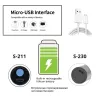 USB Rechargeable - LED Flashlight - T6 - 1200mAh - WaterproofSurvival tools