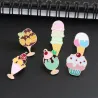Crème glacée - Cake - Cartoon - Brooch