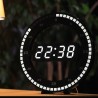 12 pouces - LED Ring Wall Clock - Automatic - Digital - Electronic