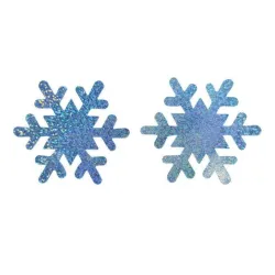 10 pairs - Nipple Covers - SnowflakesBeachwear