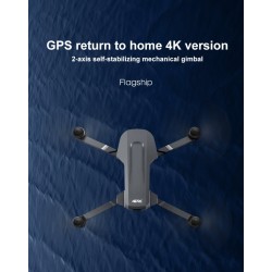 F4 - GPS - 5G - WIFI - 2KM - FPV - 4K - HD Camera - 2-Axis - Gimbal - Brushless - FoldableR/C drone