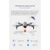 F4 - GPS - 5G - WIFI - 2KM - FPV - 4K - HD Camera - 2-Axis - Gimbal - Brushless - FoldableR/C drone
