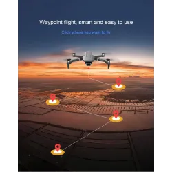 F4 - GPS - 5G - WIFI - 2KM - FPV - 4K - HD Camera - 2-Axis - Gimbal - Brushless - FoldableR/C drone