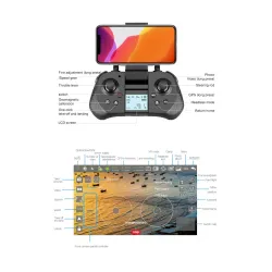 F4 - GPS - 5G - WIFI - 2KM - FPV - 4K - HD Camera - 2-Axis - Gimbal - Brushless - FoldableR/C drone