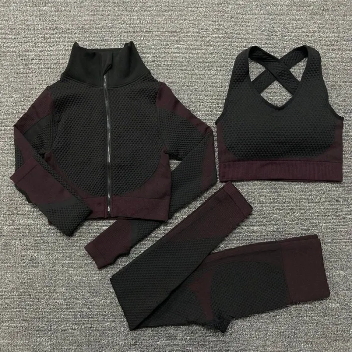 Femmes - Ensembles de Yoga - Sport - Costumes de gym - Longues Manches