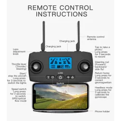 KF107 - GPS - 5G - WiFi - 1.2KM - 4K Servo Camera - Optical Flow Positioning - Brushless - Foldable - One Battery