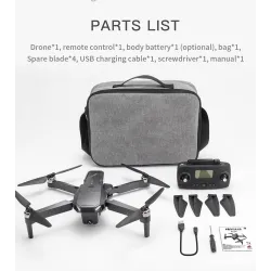 KF107 - GPS - 5G - WiFi - 1.2KM - 4K Servo Camera - Optical Flow Positioning - Brushless - Foldable - One Battery