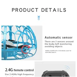 D3 - Colorful Light - Gesture Sensing - Altitude Hold Mode - Intelligent Induction - Flying BallR/C drone