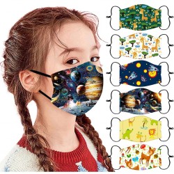 Masque de protection visage / bouche pour enfants - respirant - imprimé de bande dessinée