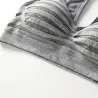 Soutien-gorge de coton rayé avec poussette