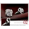 Boucles d'oreilles rondes exclusives avec cristaux - 925 argent sterling