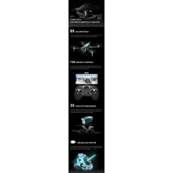 VISUO K1 - 5g - wifi - fpv - gps - 4k hd double camera - brushless - pliable