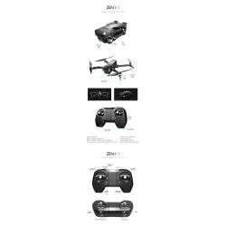 VISUO K1 - 5g - wifi - fpv - gps - 4k hd double camera - brushless - pliable