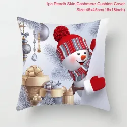 Snowman de Noël - housse de coussin - 45 * 45 cm