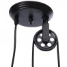E27 - lampe vintage noire - longueur réglable rétractable