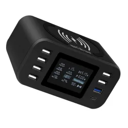 Qi wireless charger - quick charge 3.0 - 60W - 8-ports USB - charging stationBattery & Chargers