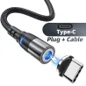 Micro usb - câble magnétique - type c - câble de charge