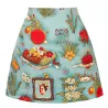 Rétro - vintage - jupe en coton - imprimé floral