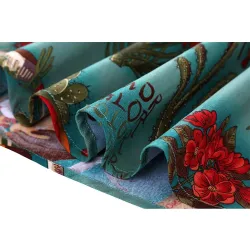 Rétro - vintage - jupe en coton - imprimé floral