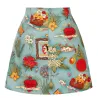 Rétro - vintage - jupe en coton - imprimé floral