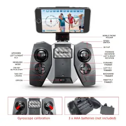 Chaque pièce E55 Mini - WiFi - FPV - Foldable - Red - RTF