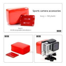 Gopro Float - Floaty Box - Adhésif 3M - Anti Sink - Gopro Hero 8 - 7 - 6 5