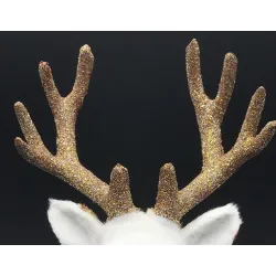 Décoration de Noël - renne blanche - deer