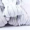 3/6/8/10MM - Blanc/noir - Bandes élastiques plates - couture DIY