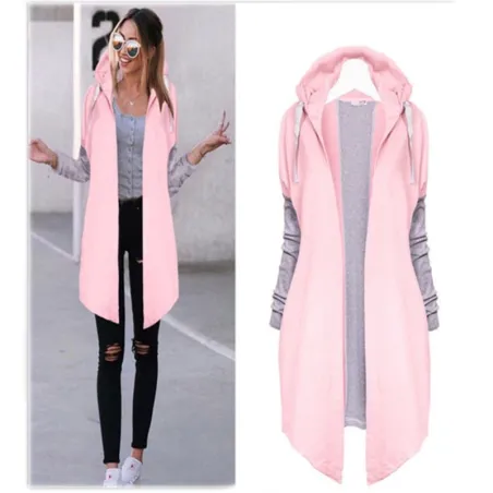 Femmes - Casual - capuche - Rose - Bleu - Noir