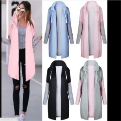 Femmes - Casual - capuche - Rose - Bleu - Noir