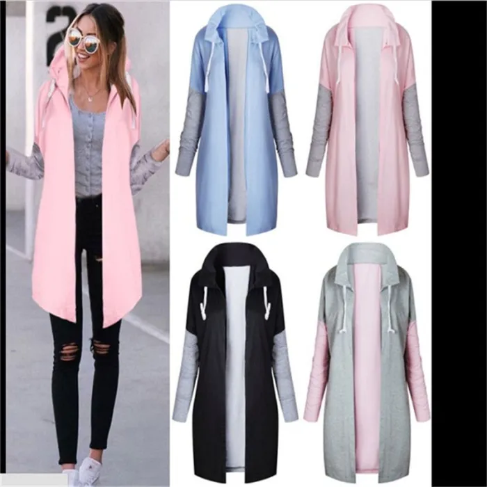 Femmes - Casual - capuche - Rose - Bleu - Noir