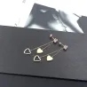 Cristal & coeurs - doubles pompons - rose boucles d'oreilles rose
