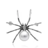 White spider with pearl - elegant broochBrooches