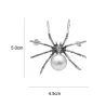 White spider with pearl - elegant broochBrooches