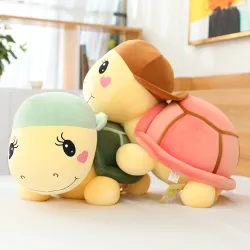 Tortue avec chapeau - peluche jouet - 25cm - 35cm - 45cm - 60cm