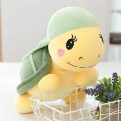 Tortue avec chapeau - peluche jouet - 25cm - 35cm - 45cm - 60cm
