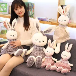 Lapin aux oreilles longues - peluche - poupée - 45cm - 70cm - 90cm