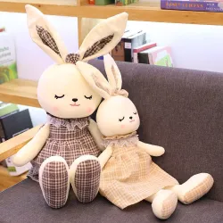 Lapin aux oreilles longues - peluche - poupée - 45cm - 70cm - 90cm