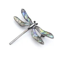 Dragonfly en émail vintage - broche élégante