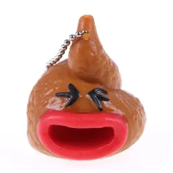 Poop drôle de squishy - pop out language - keychain