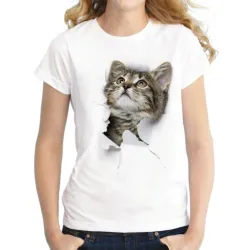 Harajuku T-Shirt - 3D - Cat
