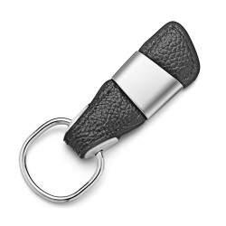 Custom Lettering Keychain - Genuine Leather - MetalKeyrings