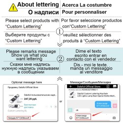 Custom Lettering Keychain - Genuine Leather - MetalKeyrings