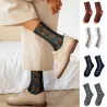 Chaussettes de fleurs brodées - Style ethnique - Femmes