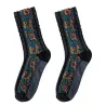 Chaussettes de fleurs brodées - Style ethnique - Femmes